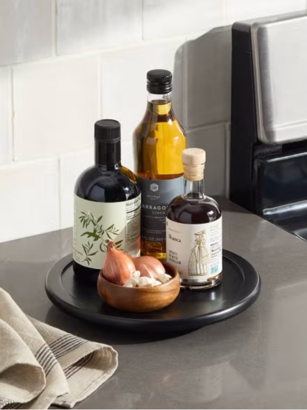The Container Store Black Kyoto Turntable